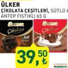 ÜLKER ÇİKOLATA ÇEŞİTLERİ